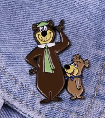 Yogi Bear And Boo Boo Enamel Pin Badge • £4.75