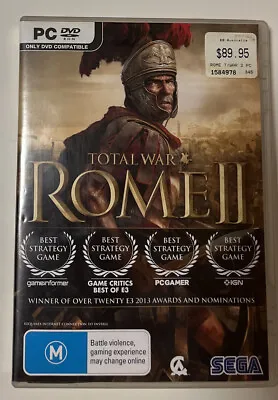Total War Rome II 2 (PC DVD) 3 Disc Sega War Empire Battle • $16.50