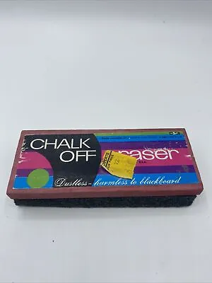 Vintage Chalk Off Eraser Avalon Industries Dustless Chalkboard Never Used USA • $9.99