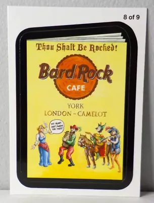 2013 Wacky Packages ANS11 Series 11 Rude Food Menu #8 Bard Rock Cafe • $1.44