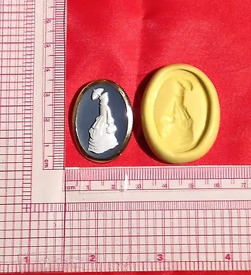 Vintage Woman Cameo Silicone Mold A828 Fondant Chocolate Resin Candy Soap • $2.80