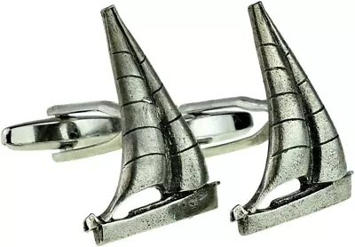 Pewter Yachts Sailing Cufflinks  Presented In A Box   XWCL139 • $18.03