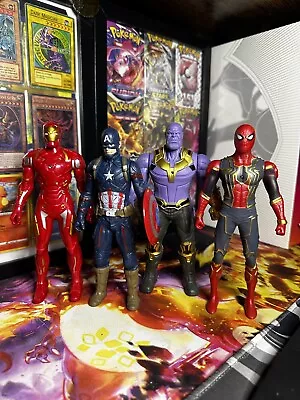 4pcs/set Marvel Avengers Super Hero Incredible Lighting Action Figure Toy 18cm • £16.99