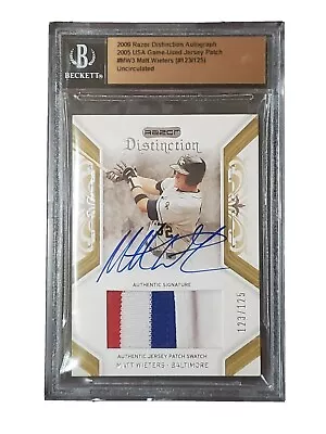 2009 Razor Distinction Matt Wieters Auto/Game Used 2005 USA Patch 123/125 -RARE- • $55