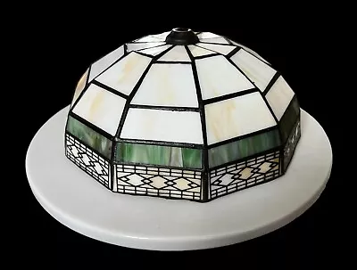 Vintage SPECTRUM Tiffany Style Stained Glass Lamp Shade 8.5  X 4  • $52