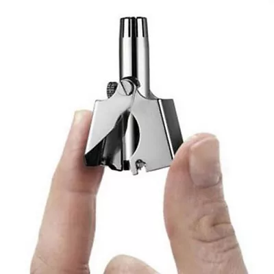 Manual Stainless Steel Nose Ear Hair Trimmer Hair Removal Clipper Cutting U&ln • $5.64