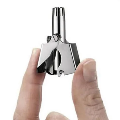 Manual Stainless Steel Nose Ear Hair Trimmer Hair Removal Clipper Cutting U-x • $8.43