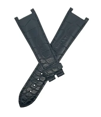 Movado Elliptica Men's  23mm X 18mm  Black Alligator Watch Band Strap 4996 • $180