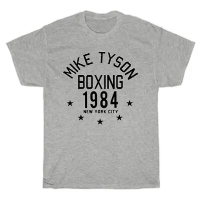 Mike Tyson Boxing 1984 Gym Men's Gray T-Shirt Size S To 5XL • $20.24