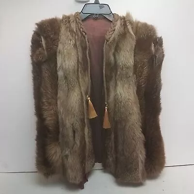 Vintage Women's Brown Genuine Fur Stole/Wrap/Jacket For Parts/Repair • $6.99