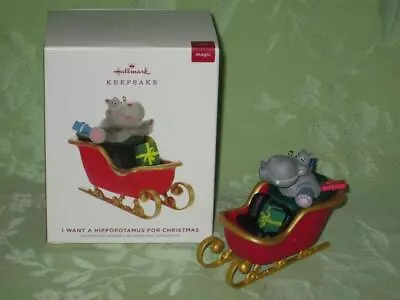 Hallmark 2019 I WANT A HIPPOPOTAMUS For CHRISTMAS Free Shipping • $20.39