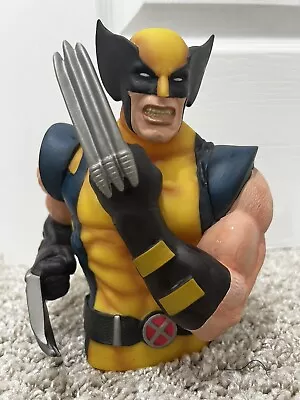 Wolverine Bust Piggy Bank Coin Bank   X-Men  Marvel 2006  7  Tall • $19.99