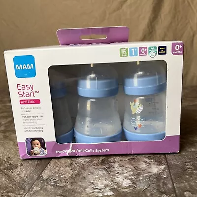 MAM Easy Start Anti Colic Baby Bottles 3 Pack NEW • $17.87