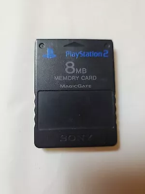 Sony PlayStation 2 Memory Card 8mb Official OEM MagicGate System *TESTED* • $9.77