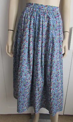 Liberty Print Skirt Handmade Size 30 Inch Waist / UK 10 • £15
