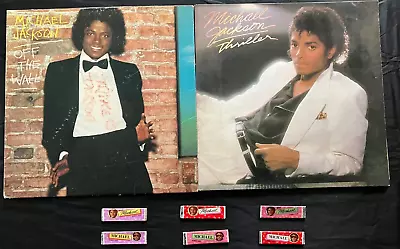 Michael Jackson 2 LPs (Thriller & Off The Wall) + 6 Sticks Of Chewing Gum!! • $5