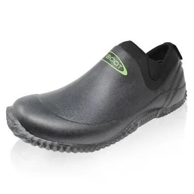 Dirt Boot Neoprene Waterproof Outdoor Garden Muck Shoes Slippers Black • £34.99