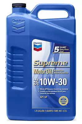 Chevron Supreme 10W-30 Motor Oil 5 Quart • $19.42