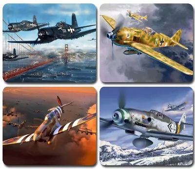 World War II WW2 Fighter Planes ~ Mouse Pad / Mousepad ~ Aviation Collector Gift • $8.95