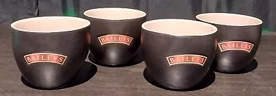 4x Baileys “Black & Brown” Small Coffee Mug Tea Cup Bailey's Irish Cream • $39.99