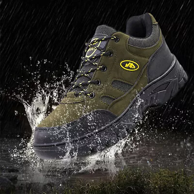 Mens Casual Waterproof Mesh Shoes Trekking Outdoor Hiking Boots Walking Trainers • £15.23