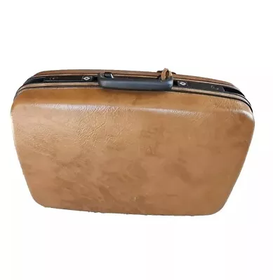 Samsonite Luggage CarryPak 46 Hard Shell Profile Suitcase 20  Tan Brown Vintage • $24.99