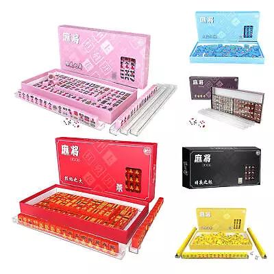 Mini Small Mahjong Dormitory Outdoor Portable Hand Rub Small Travel Mahjong Set • $48.99