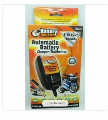 Automatic Battery Charger / Maintainer Auto Motorcycle Boat 6/12 Volt 900mA • $31.99