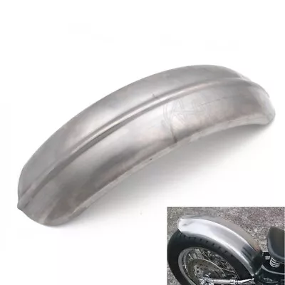 6'' Flat Motorcycle Rear Custom Steel Fender Silver For Harley Bobber Chopper • $55.99