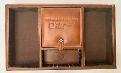 Cutter & Buck Men’s Leather Valet Jewelry Dresser Charging Nationwide Award Gift • $56.95