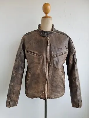 $499.99 • Buy Schott Perfecto Cafe Racer Leather Jacket Medium Brown