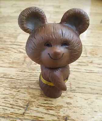 Vintage Rubber Toy Misha Bear Mascot XXII Olympic Games Mosсow 80 USSR ☭ • $27