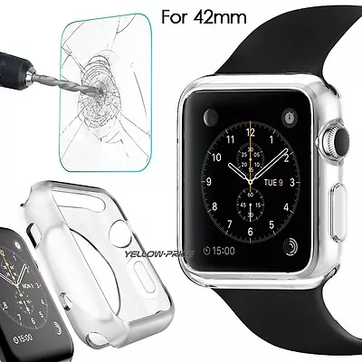 Thin TPU Protective Case Cover For Apple Watch IWatch 42mm Screen Guard US • $14.58