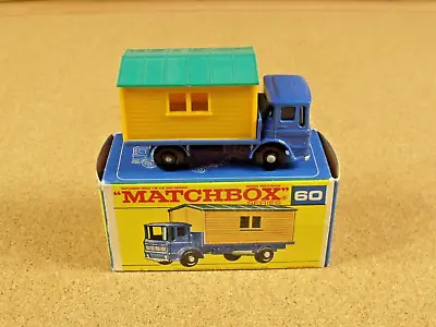 Old Vintage Lesney Matchbox # 60 Site Hut Truck Original Box • $38