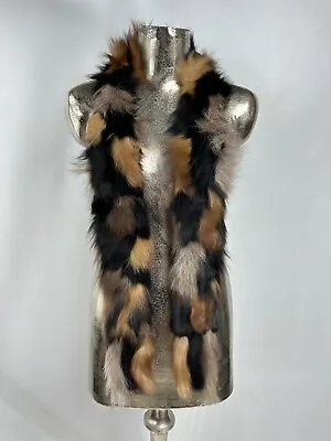 £116.99 • Buy GIORGIO PASSIGATTI Scarf Womens Vintage REAL FOX FUR Stole Neckwear One Size