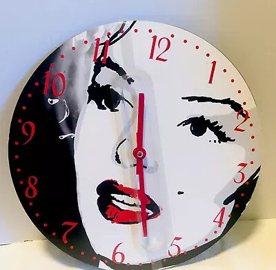 Marilyn Monroe Wall Clock 12” Wall Decor • $24.99