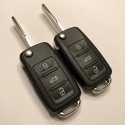 2 OEM Keyless Entry Remote Key Fobs 4B Uncut Blades OEM Volkswagen NBG010180T • $43.73