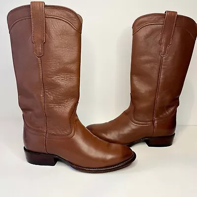 Tecovas Boots The Harper Bourbon Calf Leather 13  Shaft Womens 8 1/2B • $140