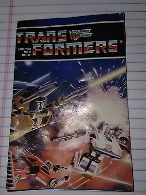 Transformers Original G1 1985 Insert Catalog Check List Booklet • $12