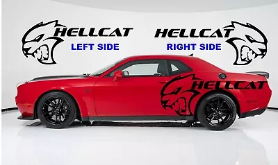 DODGE CHALLENGER Hellcat Bodyside Graphic Decal NEW MOPAR L And R Side Decals • $125.47