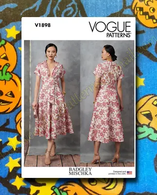 Vogue V1898 Aka R11572 Dress Sewing Pattern Sizes 16-24 New UNCUT 1898 • $9.99