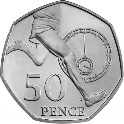 2004 Roger Bannister Four Minute Mile 50p Pence Coin Circulated RARE • £1.75