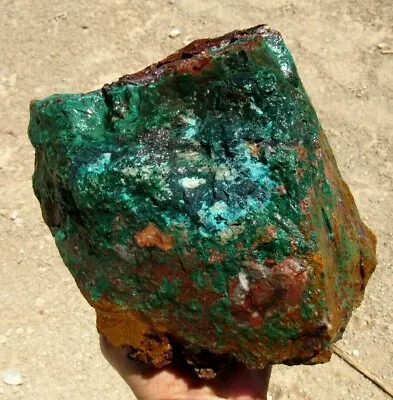 8.74 LB Peruvian Chrysocolla Malachite Rough Stone Lapidary. • $306