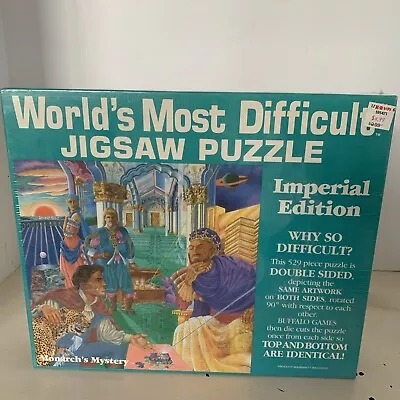 Vintage 1989 World's Most Difficult Jigsaw Puzzle Imperial Edition *NEW & Sealed • $18.22