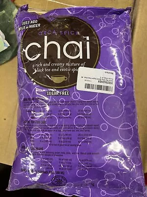 David Rio Orca Sugar Free Chai Tea  Bulk 3lb. Bag New. BBD 2025…W • $38.99