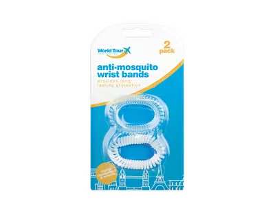 Anti-Mosquito Wrist Band Ultra Deet Type Insect Midge Repellent Outdoor WHITE UK • £3.39