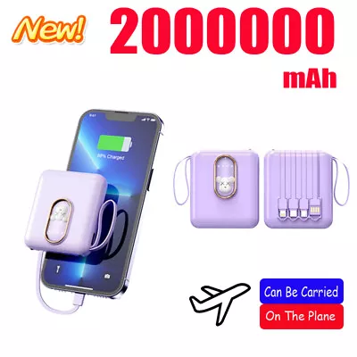 2000000mAh Portable Power Bank Backup Battery Charger For Mobile Phone Universal • $25.99