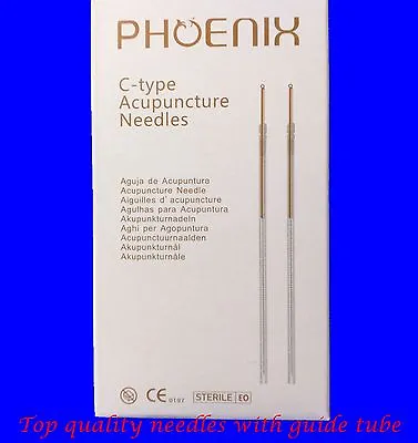 Phoneix Acupuncture Needles HQ  With Guide Tube (100 Needles/Box) • £6.50