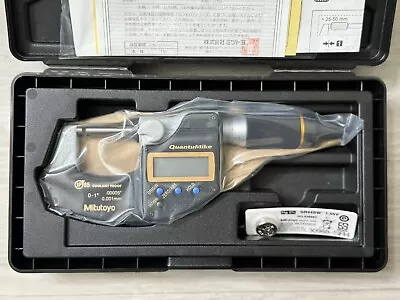 Mitutoyo Digital Micrometer 0-1 Inch Model 293-185-30 Quantumike Ip65 • $160