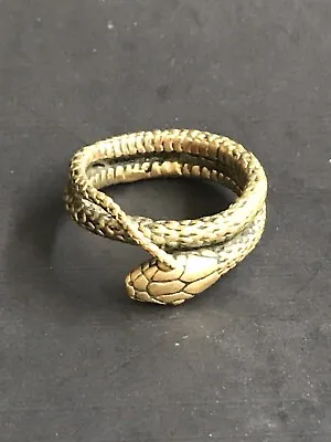 Vintage Eleven 44 Cast Brass Snake Ring Size 14.5 • $135